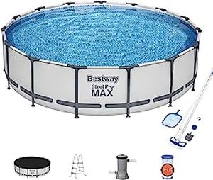 lot 46277 image: Bestway 15Ft Round Outdoor Pool