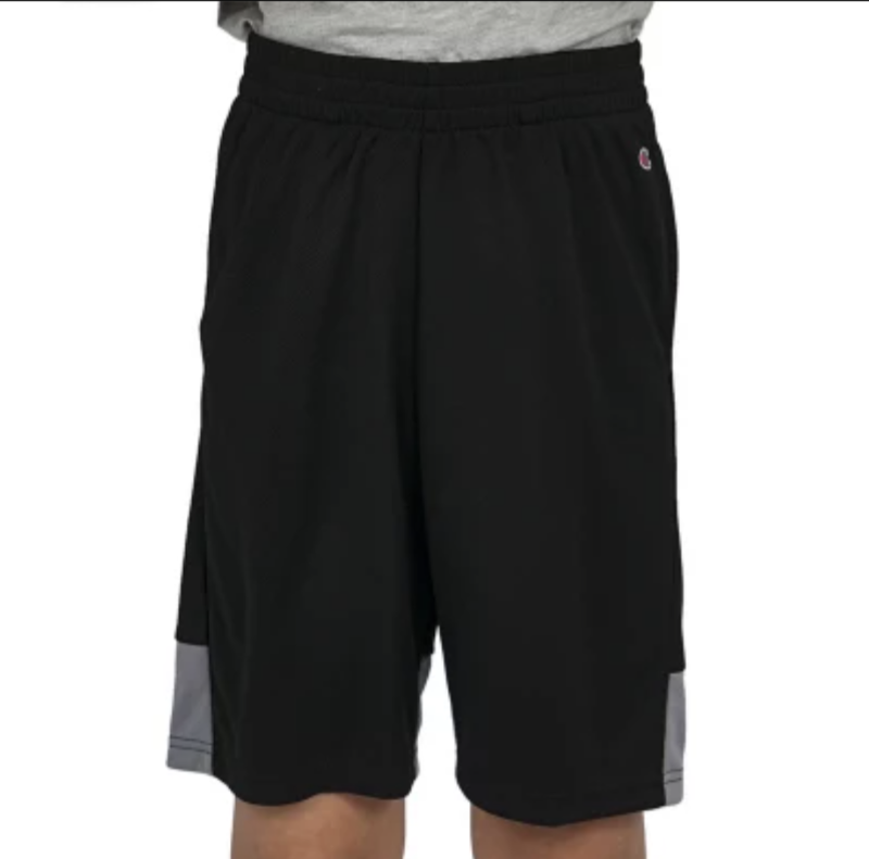 lot 21001 image: BOYS- 1012 Shorts. Champion Active. Black Concrete