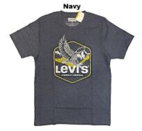 lot 41638 image: MENS- S T-Shirt. Levis. Navy Eagle
