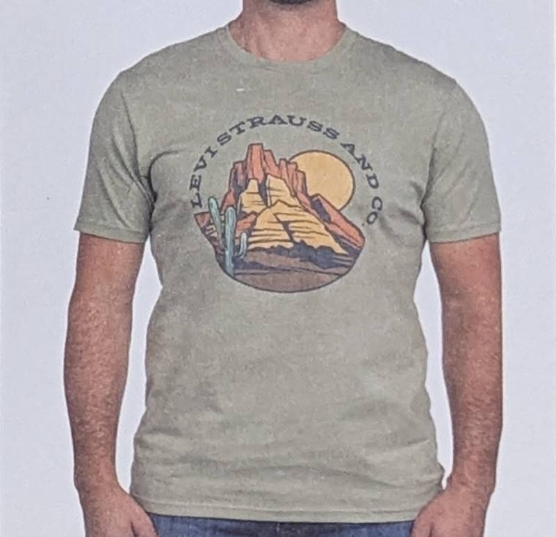 lot 41639 image: MENS- M T-Shirt. Levis. Tea Leaf (Pale Green)