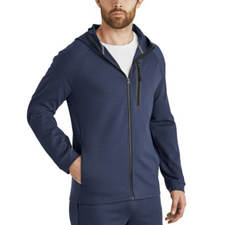 lot 42562 image: Hoodie - XL Mens Luxe Full Zip Hoodie. Blue Cove