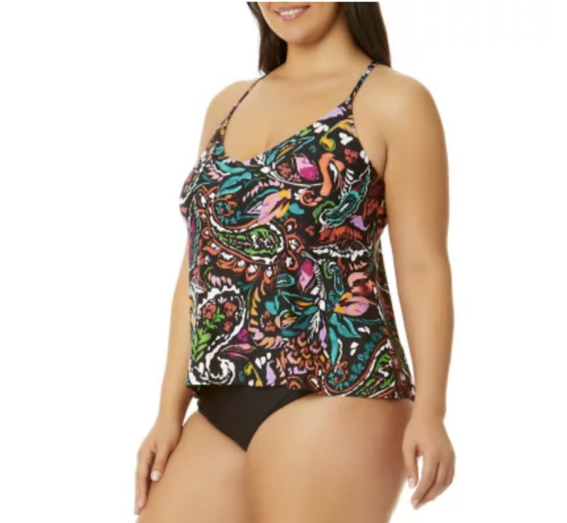 lot 51029 image: LADIES - XL Tankini Top. Petal Paisley
