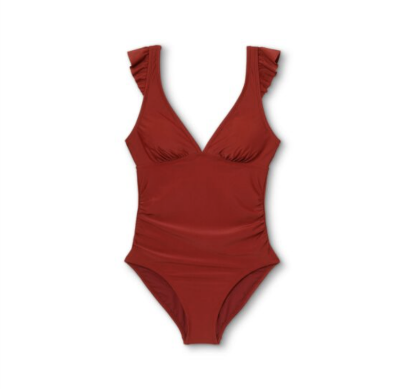 lot 51041 image: LADIES- L 1Piece Swimsuit. Burgundy