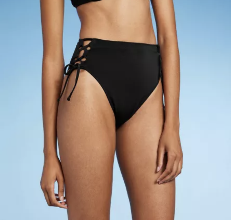 lot 51047 image: LADIES- M(8-10) Bikini Bottom. Black