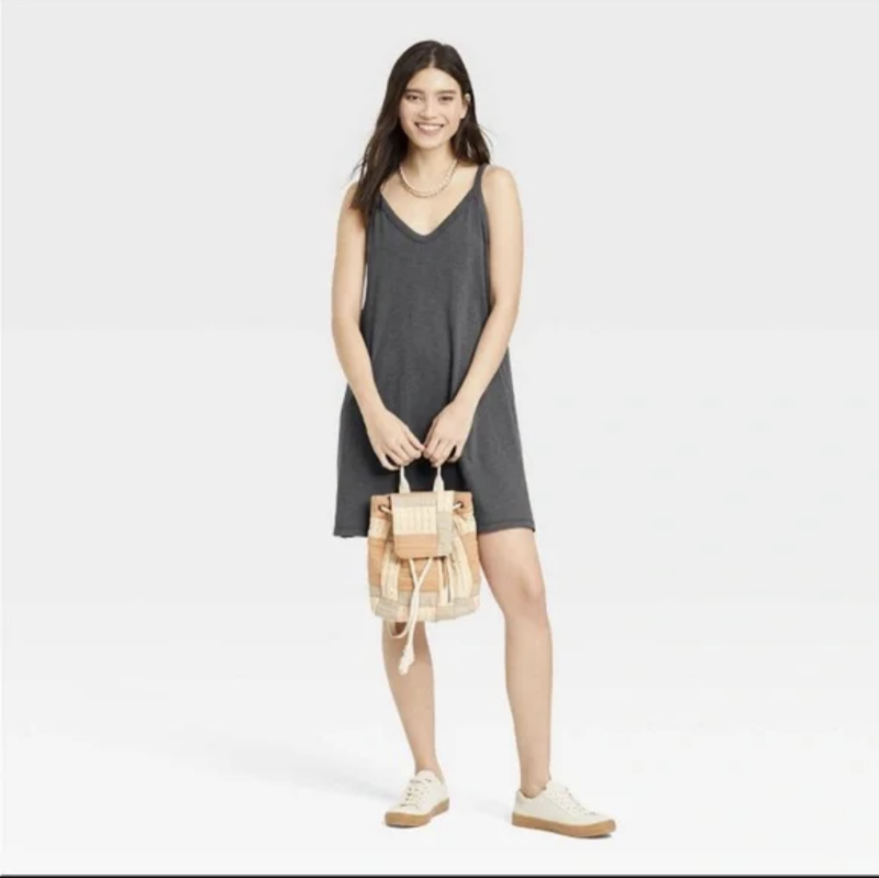 lot 51054 image: LADIES- M Dress. Racerback Tank Top. Gray
