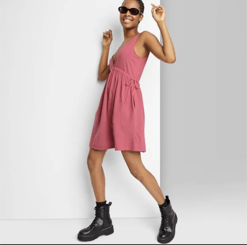 lot 51058 image: LADIES- M Sun Dress w Pockets. Madder Root Red