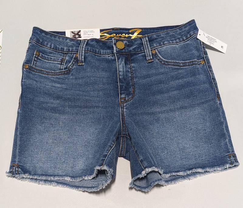 lot 51066 image: WOMENS - 8 SHORTS.Seven7. Denim. Florence ( Medium Wash) $59 msrp
