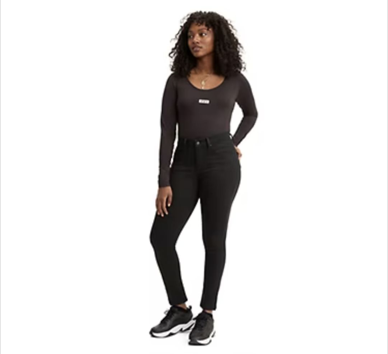 lot 51588 image: JEANS- WOMENS SIZE 34 30. LEVI 311 SHAPING SKINNY. Soft Black. msrp $69