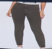 lot 51619 image: PANTS- WOMENS Size 12 . GAP STRETCH SKINNY. OLIVE NIGHT. msrp $50