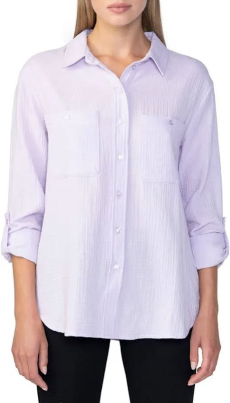 lot 52003 image: 198 LADIES XX- LARGE GAUZE BUTTON DOWN SHIRT