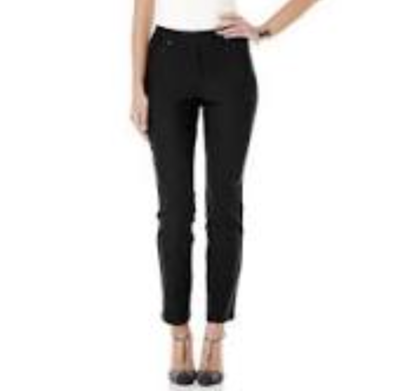 lot 52304 image: Pants - 16 Ladies Stretch Slim Ankle Pant. Blk $59 msrp