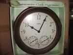 Springfield Garden Clock With Hygrometer And Thermometer (CRACKED)