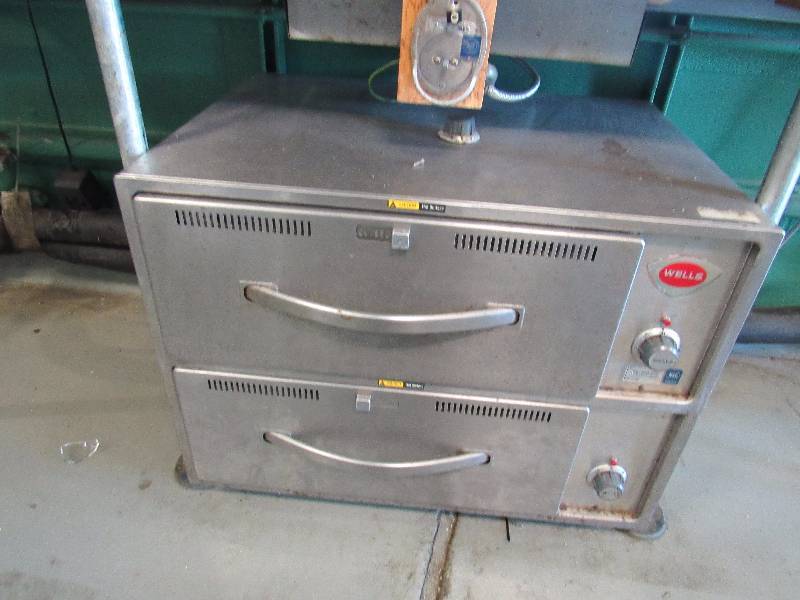 lot 1530 image: Wells 2 Drawer Under Counter ChipBun Warmer