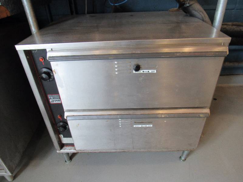 lot 1565 image: AP Wyott 2 Drawer Under Counter ChipBun Warmer