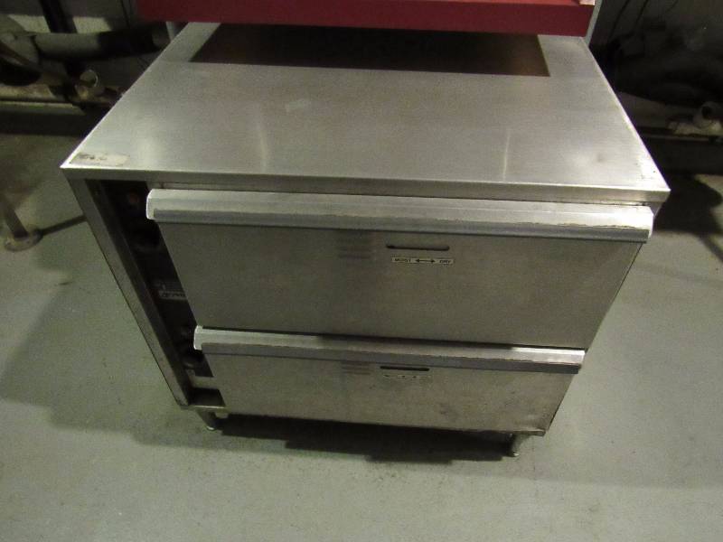 lot 1584 image: AP Wyott 2 Drawer Under Counter ChipBun Warmer
