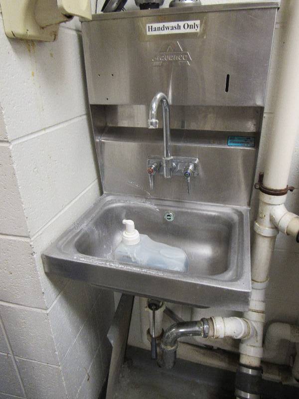 lot 1603 image: Fully Stainless Hand Washing Station