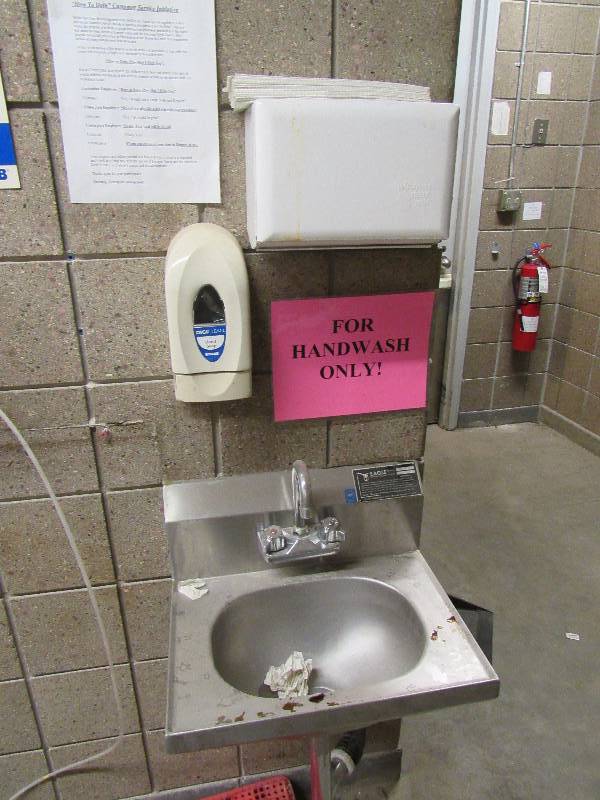 lot 1624 image: Fully Stainless Hand Washing Station