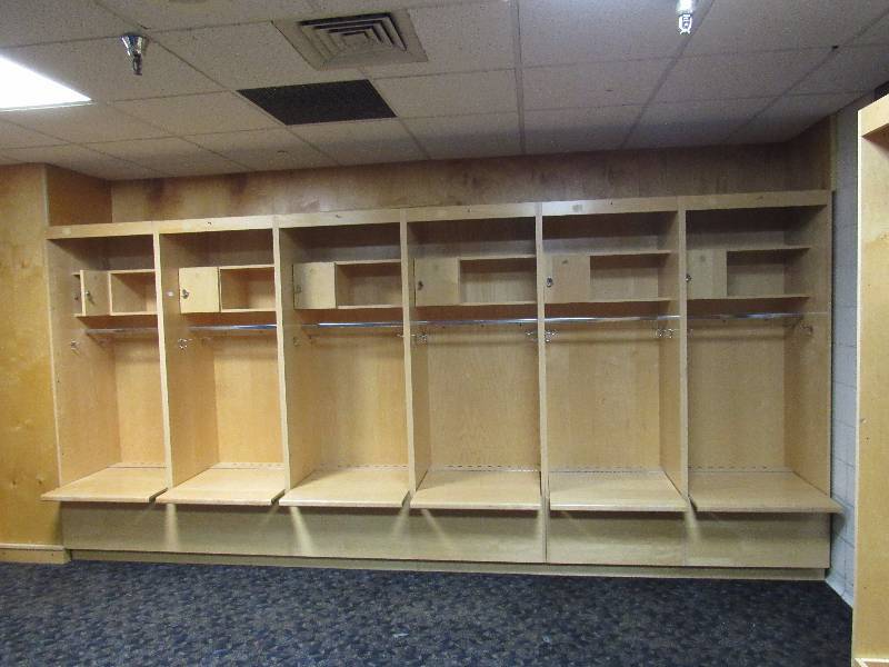 lot 1737 image: Lot Of (6) Full Sized Professional Locker Room Lockers