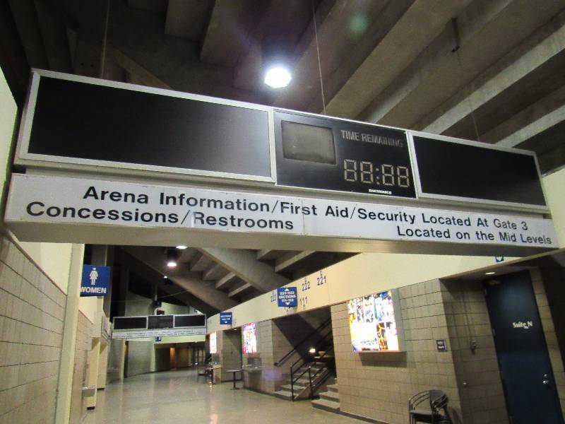 lot 1745 image: 20Ft Long  55 Tall 2Ft Thick Electronic Arena Billboard
