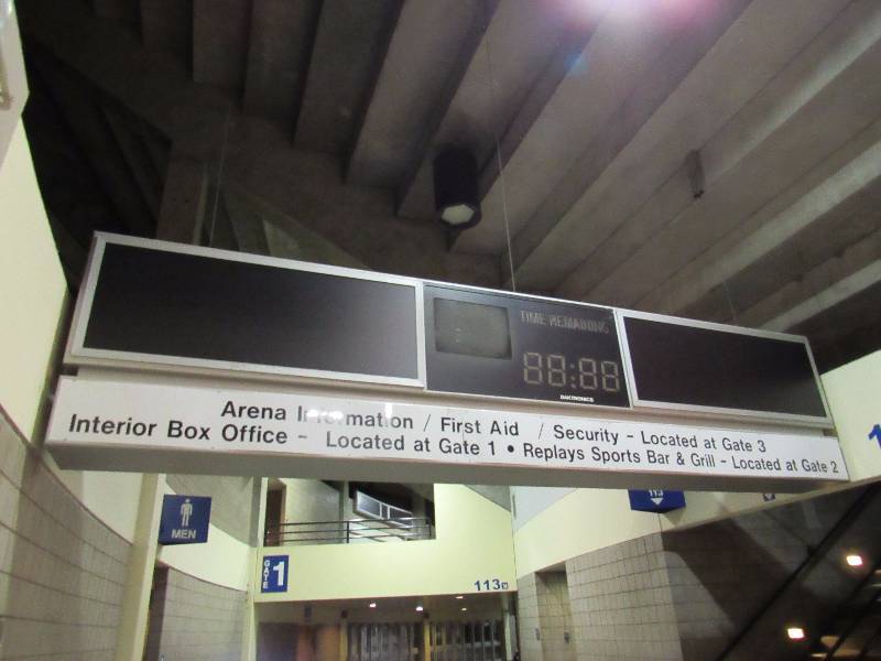 lot 1746 image: 20Ft Long  55 Tall 2Ft Thick Electronic Arena Billboard