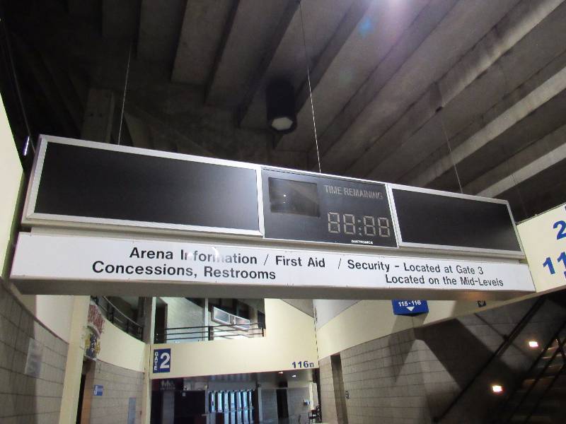 lot 1748 image: 20Ft Long  55 Tall 2Ft Thick Electronic Arena Billboard