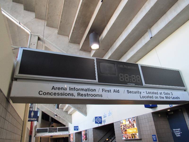 lot 1750 image: 20Ft Long  55 Tall 2Ft Thick Electronic Arena Billboard