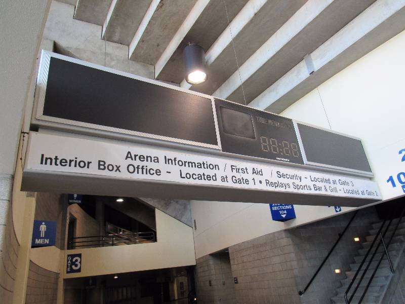 lot 1751 image: 20Ft Long  55 Tall 2Ft Thick Electronic Arena Billboard