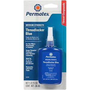lot 738 image: Permatex Medium Strength Threadlocker Blue Adhesive 36 ml - 24240