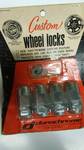 Set of wheel locks with the keys for the conical seat steel or aluminum wheels.  1/2