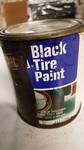 Can of Black tire paint still a couple of good coatings in it
