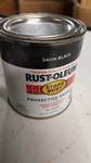Can of Satin Black Rust-Oleum enamel
