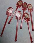 For you Union Pacific railroad guys that have it all you might not have a set of these 6 drink swizzle sticks stirrers.