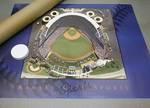 New Beautiful aerial photo poster of the K Kauffman Stadium in 1992 KC Royals vs ?? on grass?