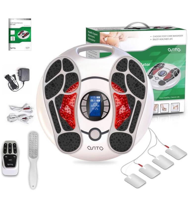 OSITO Foot Massager Circulation Stimulator Machine TENS Unit ( FSA or HSA  Eligible ) Electrical Muscles Stimulator Feet Legs Health for Neuropathy  Relieve Pains and Cramps