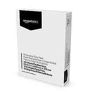 lot 5302 image: Amazon Basics Multipurpose Copy Printer Paper