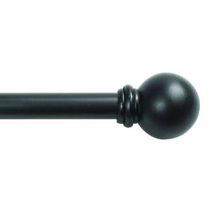 lot 5307 image: Chelsea 58 Standard Decorative Window Curtain Rod Black