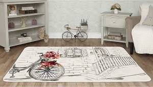 lot 5314 image: Evolur Home Rose Basket Nursery Rug