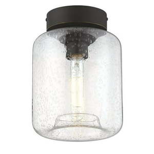 lot 5329 image: Westinghouse Lighting 8 in. Judd Indoor Semi Flush Mount Fixture Oil-Rubbed Bronze