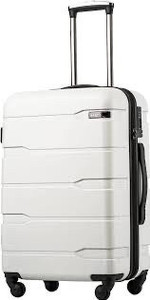 lot 5331 image: COOLIFE White Suit Case Medium Size