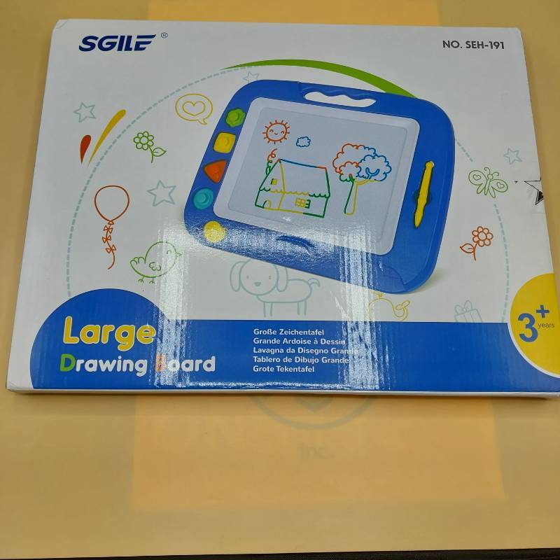 SGILE Magnetic Drawing Board Toy for Kids, Large Doodle Board Writing  Painting Sketch Pad, Blue
