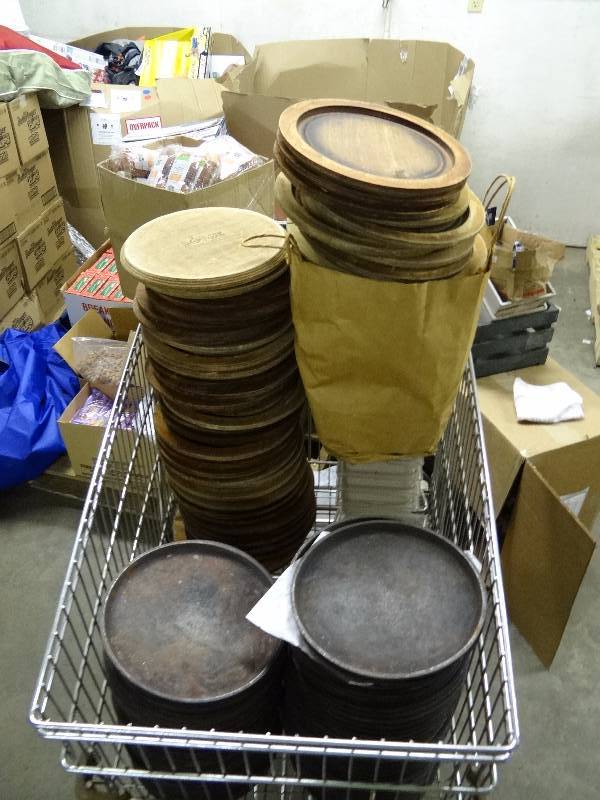 lot 1010 image: Lot of Tortilla Pans With Coasters