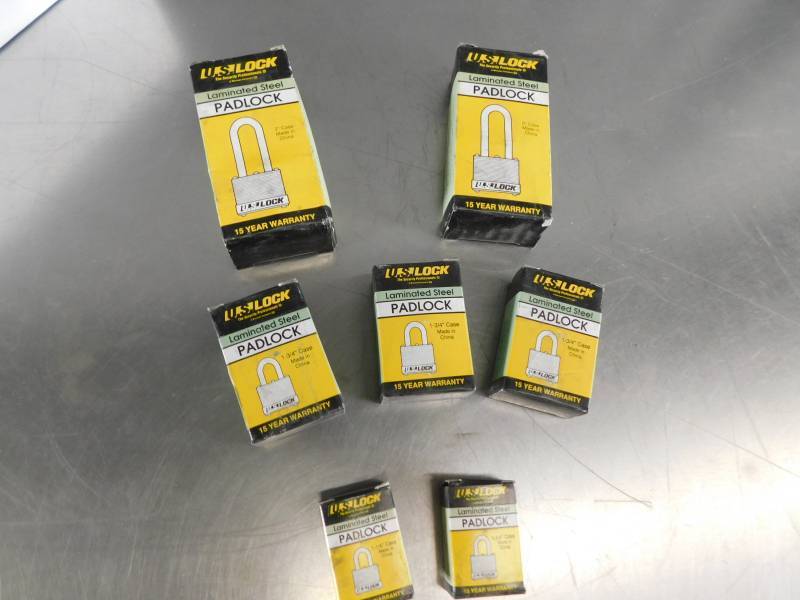lot 1254 image: Lot of US Lock Pad Locks