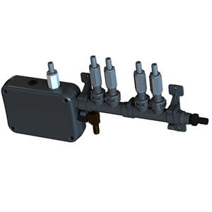 lot 1235 image: Modular Flushing Manifold unit for use with Hydro laundry dispensing systems