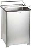 lot 1019 image: Rubbermaid Commercial FGB1424SSRB WasteMaster Steel 16-gallon Open Top Indoor Utility Can