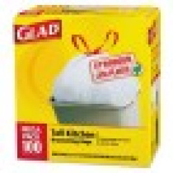 lot 1127 image: Case of 4 100packs Tall Kitchen Drawstring Bags, 24 X 27 38, 13gal, .95mil, White, 100Box CLO 78526 CLO78526CT pg.799