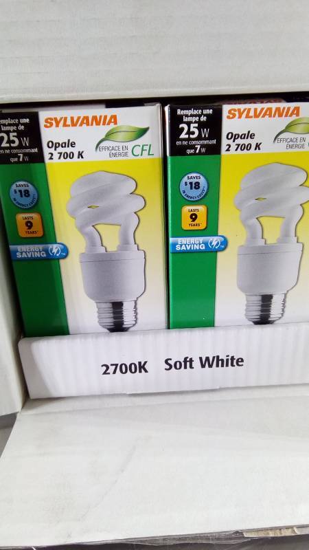 lot 1218 image: Lot of Osram Sylvania 29707 7W Compact Fluorescent Mini Twist
