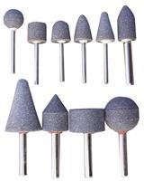 lot 1250 image: Lot of Ampro A1101 10 Piece Mounted Air Grinding Stone Set