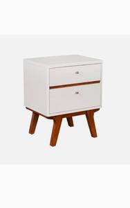 lot 50683 image: Alpine Furniture, Dakota 2 Drawer Night Stand, White, Retail $328.99