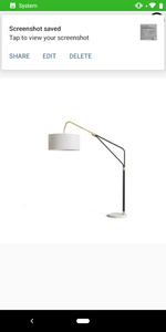 lot 50688 image: Oliver Space, Tilman Floor Lamp, GoldenWhiteBlack, Retail $439.00