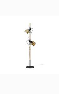 lot 50693 image: Oliver Space Houdon Floor Lamp, BrassBlack, Retail $384.00